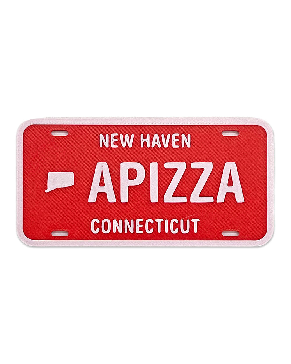 Connecticut Apizza License Plate Magnet