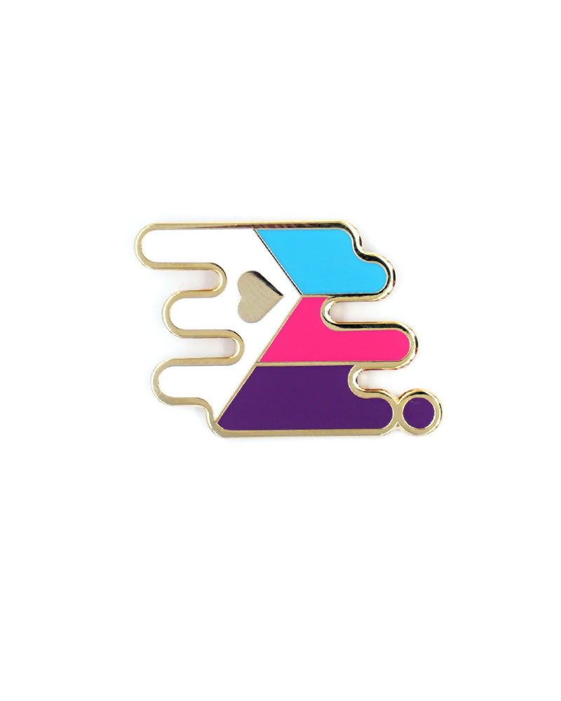 Polyamory Pride Pin-Bianca Designs-Strange Ways
