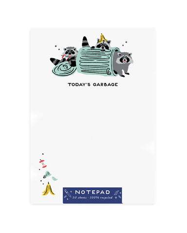 Today's Garbage Raccoon Notepad