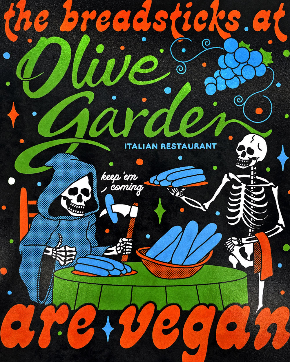 Breadsticks Art Print (8" x 10")-Jos Par-Strange Ways