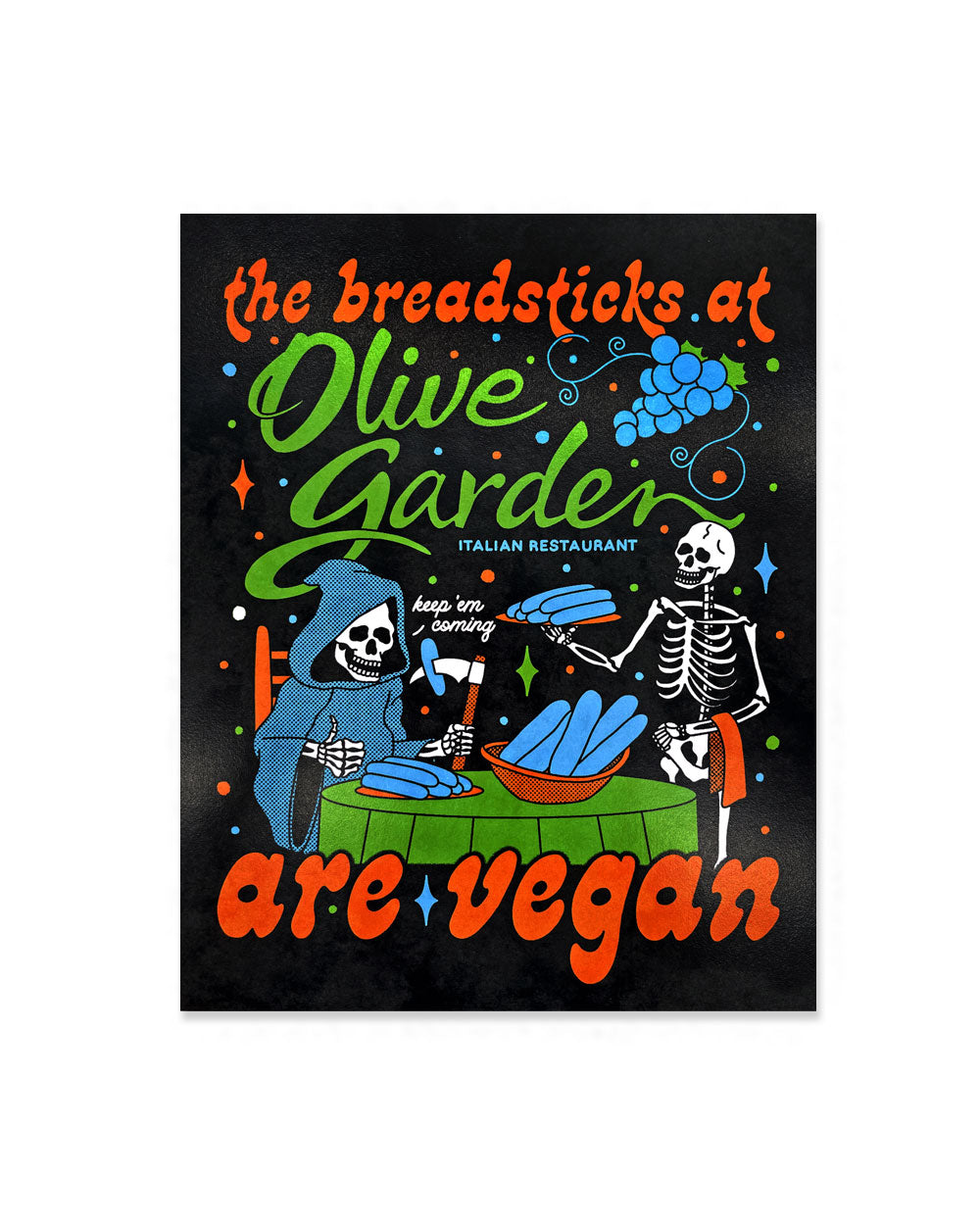 Breadsticks Art Print (8" x 10")-Jos Par-Strange Ways