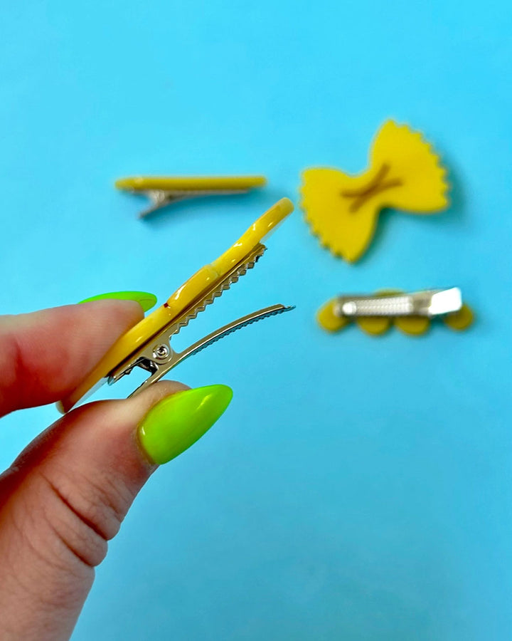 Noodle Mix Hair Clips (Set of 4)-The Peach Fuzz-Strange Ways