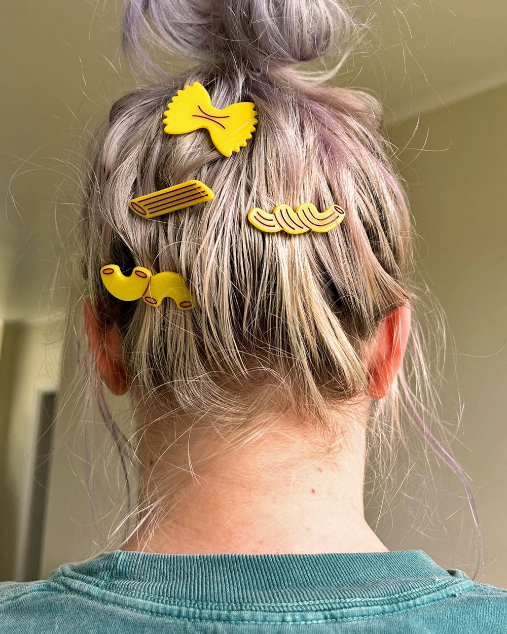 Noodle Mix Hair Clips (Set of 4)-The Peach Fuzz-Strange Ways