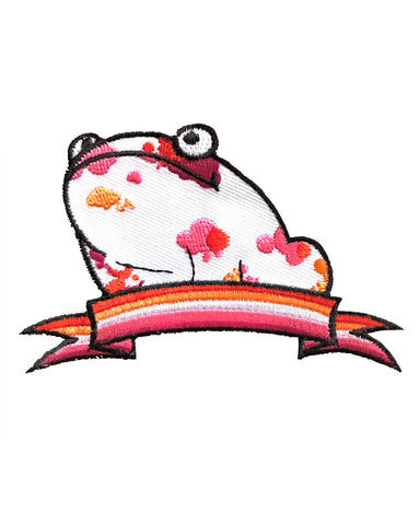 Lesbian Pride Frog Patch
