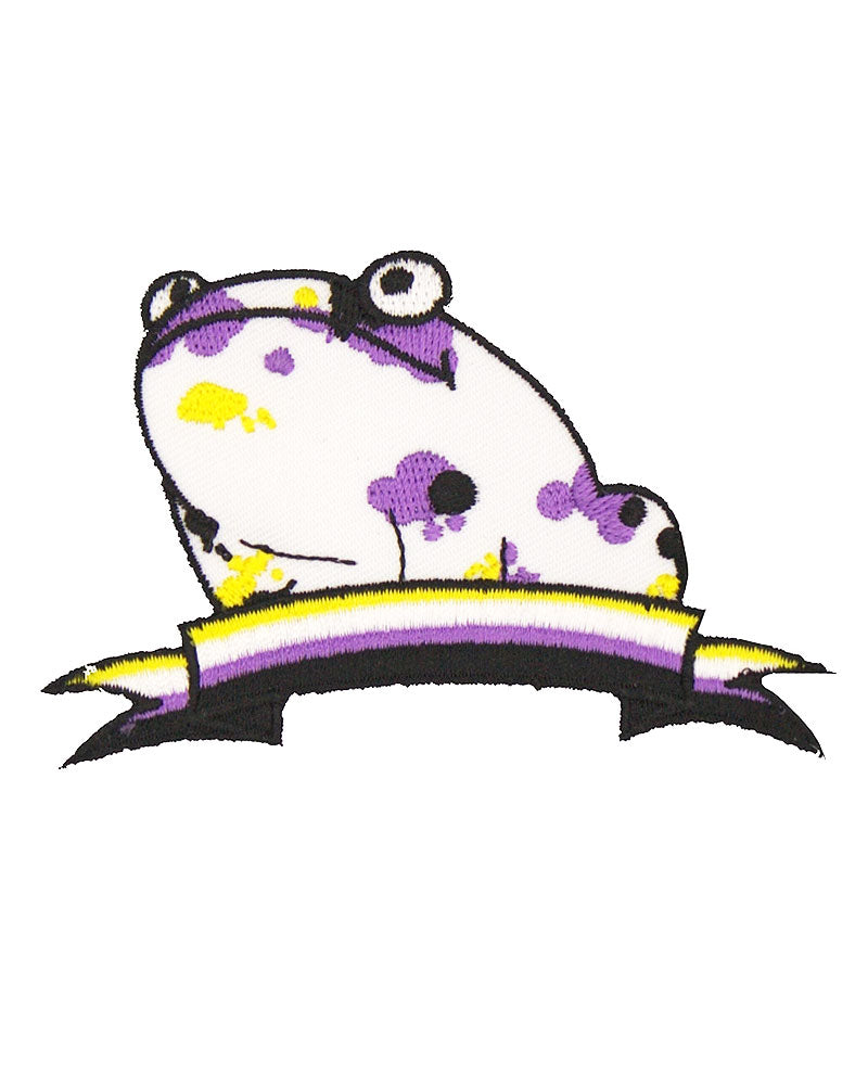 Nonbinary Pride Frog Patch-The Darks Art-Strange Ways