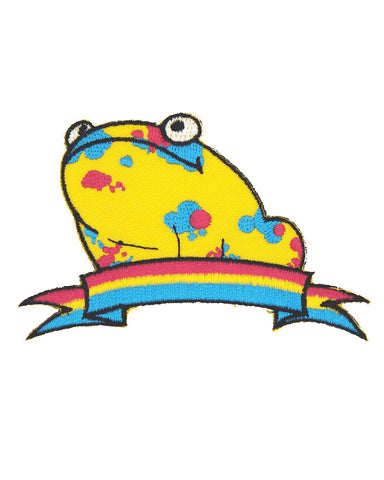 Pansexual Pride Frog Patch