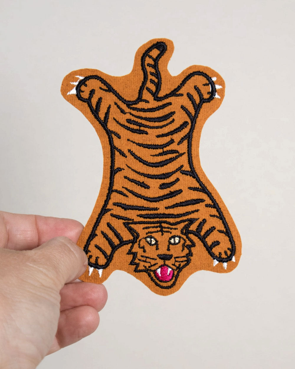 Faux Tiger Rug Large Patch-Crewel and Unusual-Strange Ways