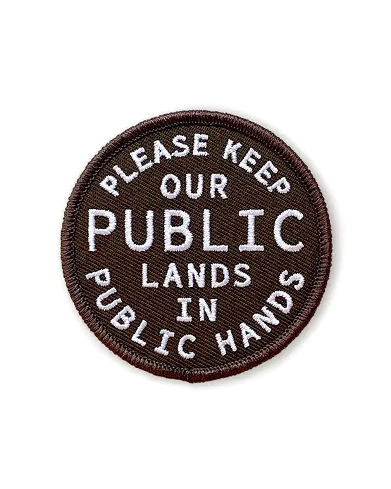 Public Lands, Public Hands Patch-Union Made-Strange Ways