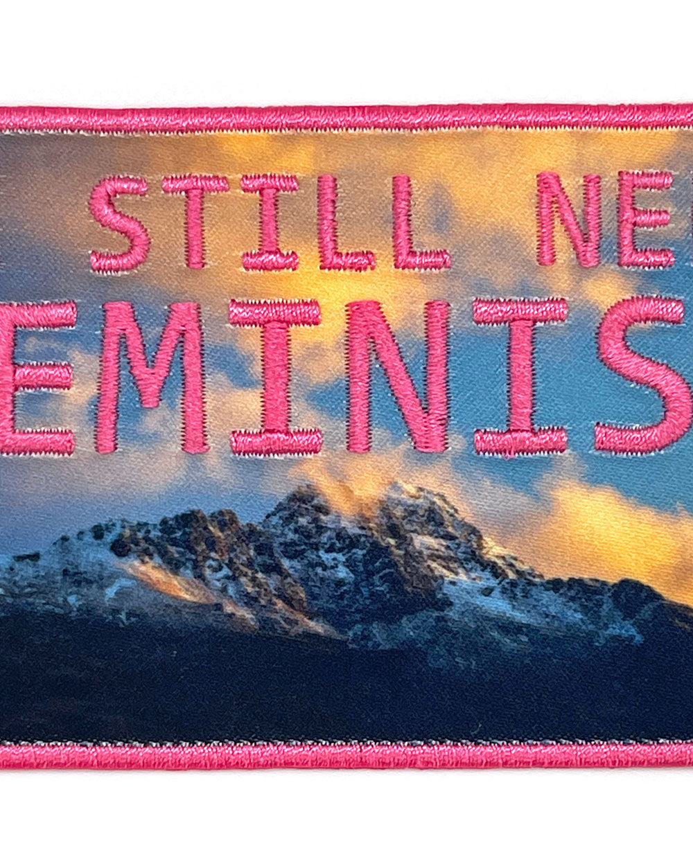 We Still Need Feminism Patch - Sunrise Pink-WanderSlut-Strange Ways
