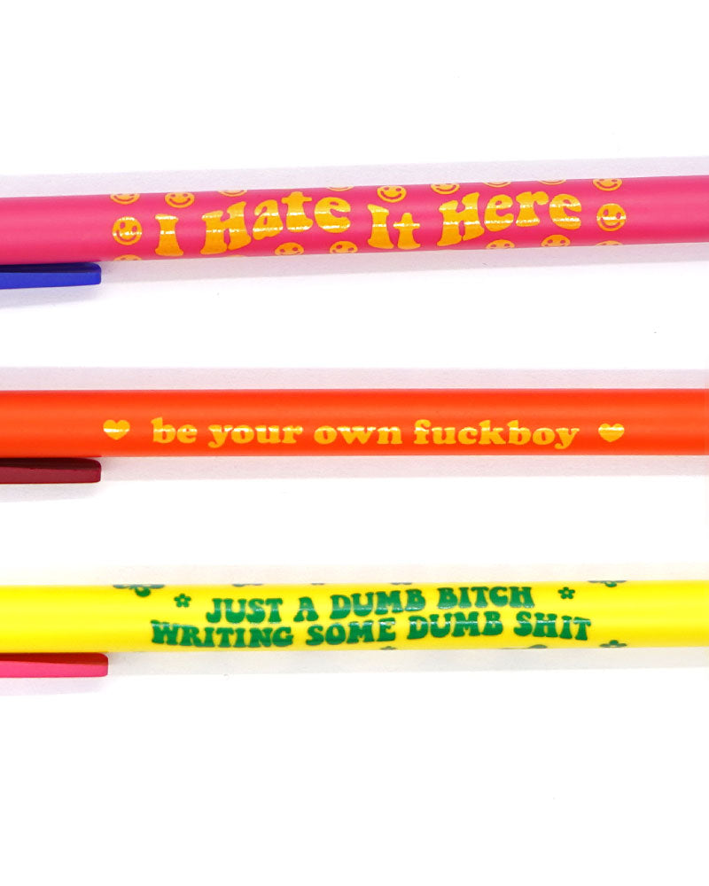 Krystan Saint Cat Pens (Set of 3)-Krystan Saint Cat-Strange Ways