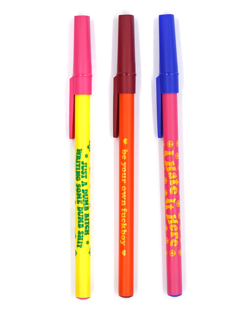 Krystan Saint Cat Pens (Set of 3)-Krystan Saint Cat-Strange Ways