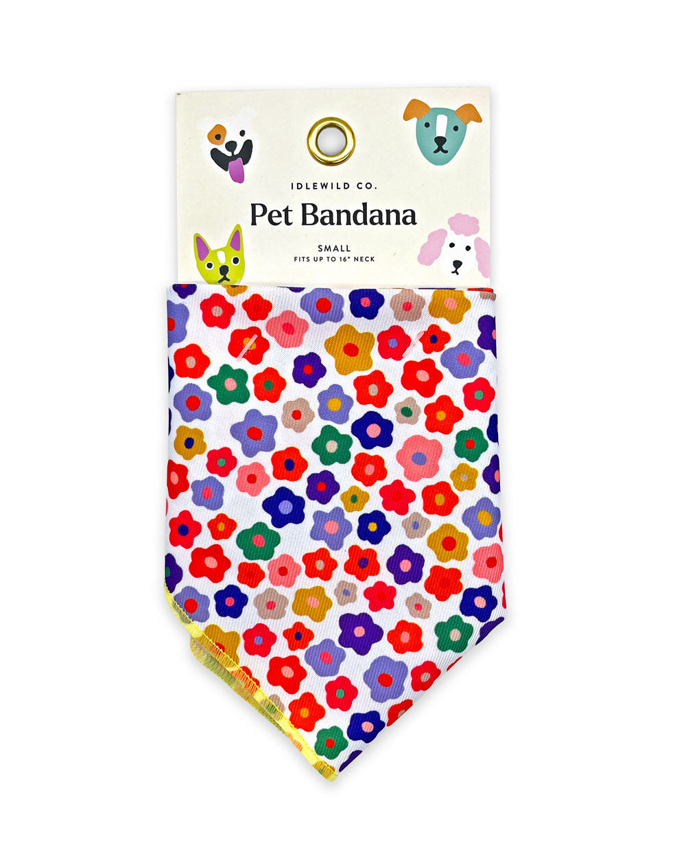 Daisy Flowers Small Pet Bandana-Idlewild Co.-Strange Ways