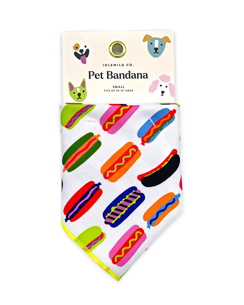 Hot Dogs Small Pet Bandana-Idlewild Co.-Strange Ways