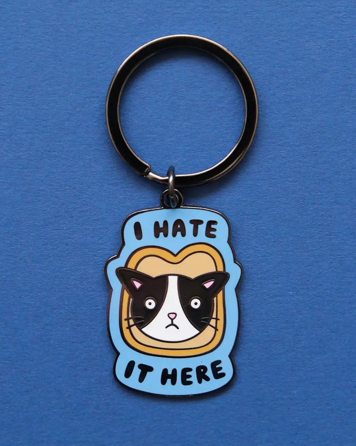 I Hate It Here Cat Keychain / Collar Tag-JaneLi.co-Strange Ways
