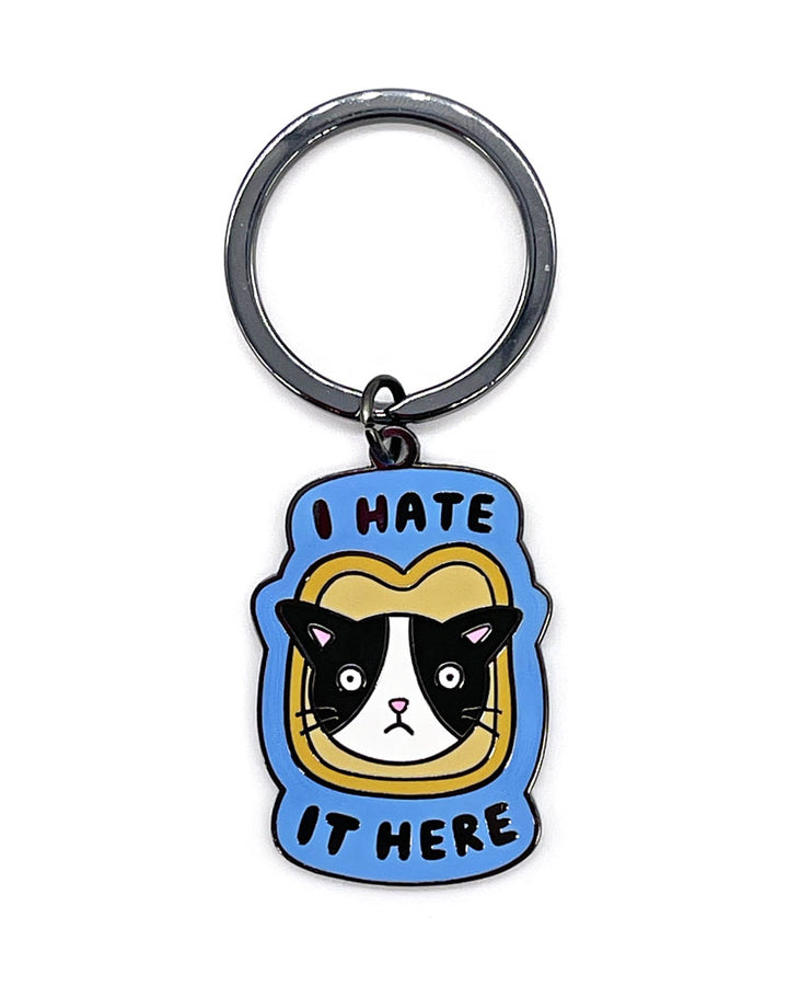 I Hate It Here Cat Keychain / Collar Tag-JaneLi.co-Strange Ways