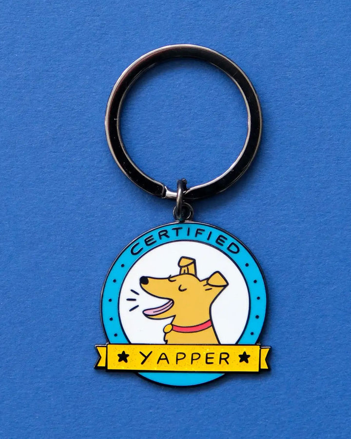 Certified Yapper Dog Keychain / Collar Tag-JaneLi.co-Strange Ways