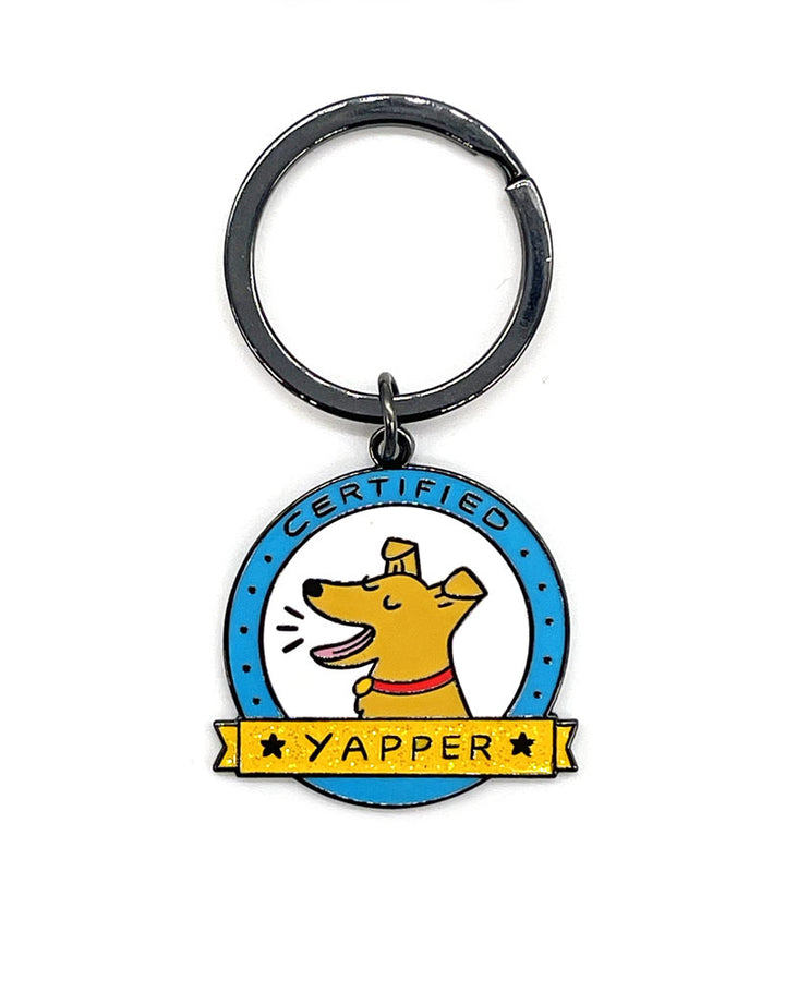 Certified Yapper Dog Keychain / Collar Tag-JaneLi.co-Strange Ways