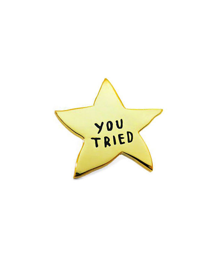You Tried Gold Star Pin-Adam J. Kurtz-Strange Ways