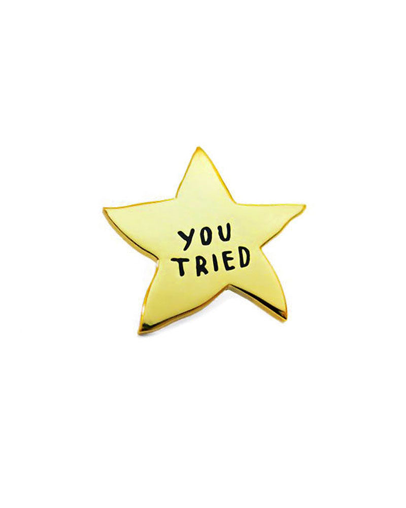 You Tried Gold Star Pin-Adam J. Kurtz-Strange Ways