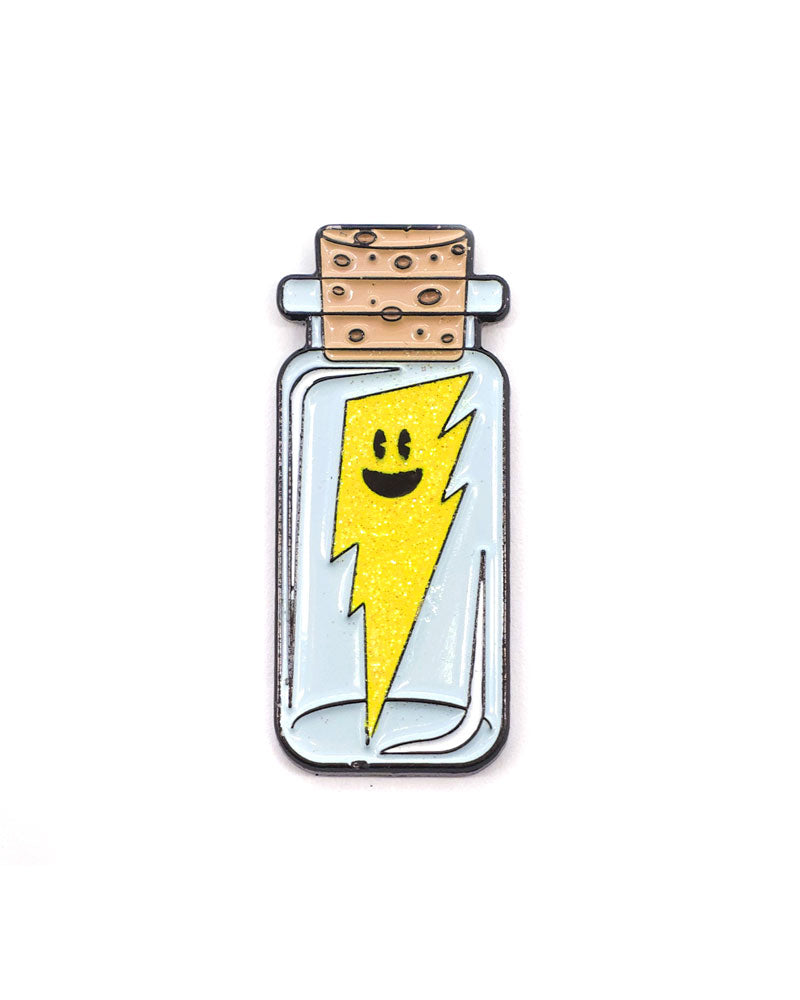 Lightning In A Bottle Pin-BxE Buttons X Staciamade-Strange Ways