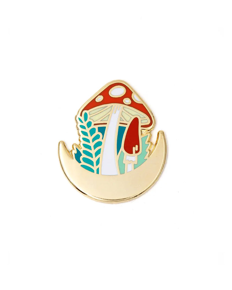 Mushroom Forest Moon Pin-These Are Things-Strange Ways