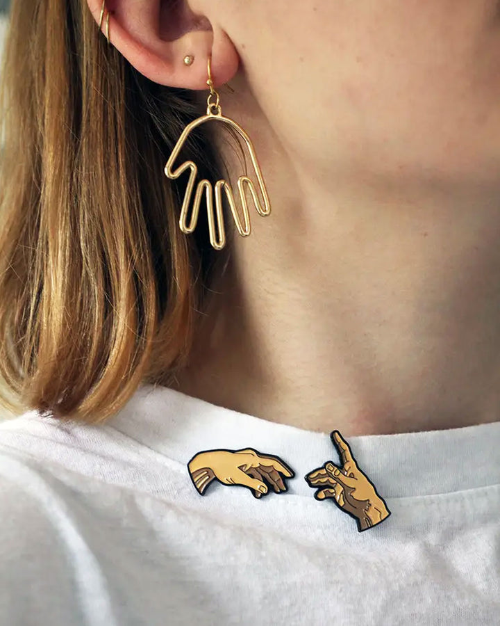 Michelangelo's The Creation of Adam Pin Set-Pin Museum-Strange Ways