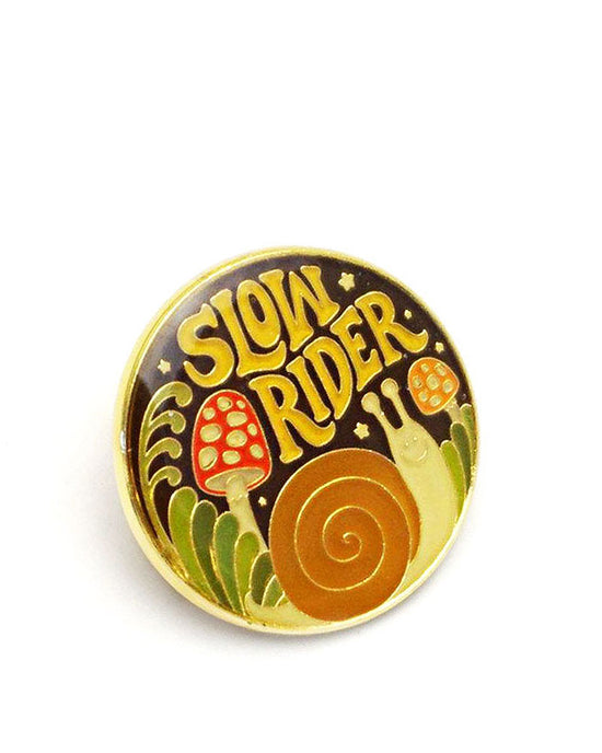 Slow Rider Snail Pin