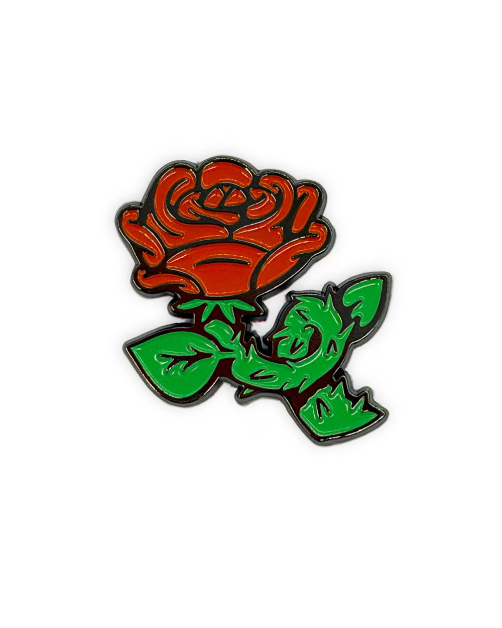 Cartoon Rose Pin-It's Not That Weird-Strange Ways