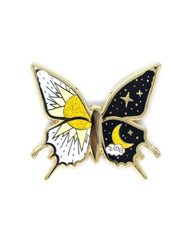Day & Night Butterfly Pin