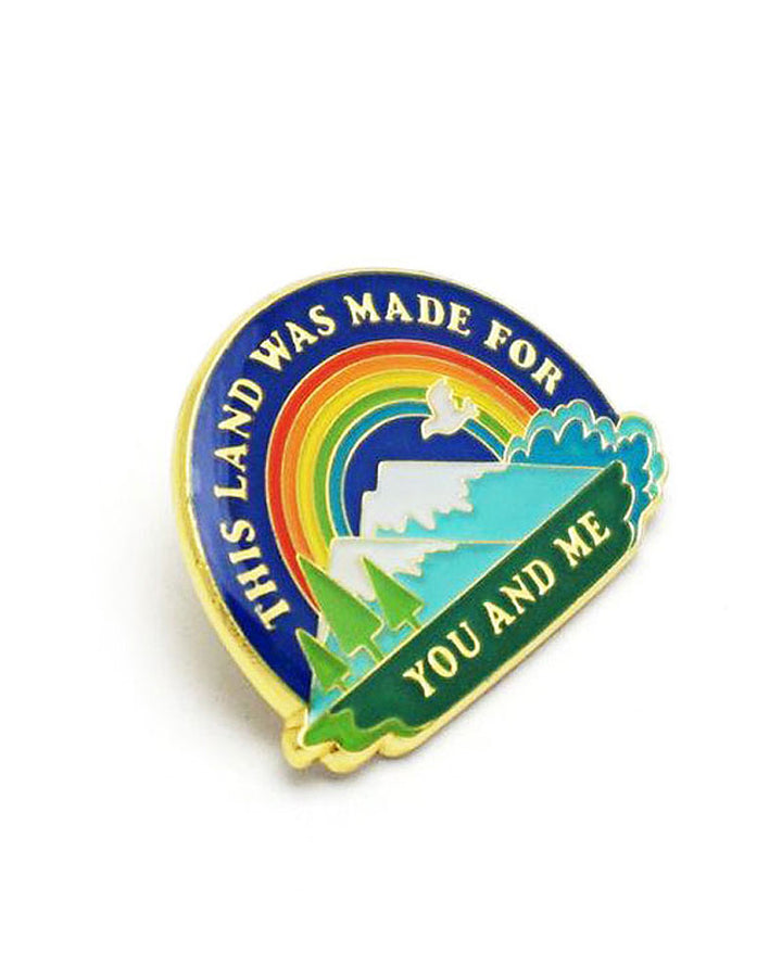 This Land Is Your Land Pin-Lucky Horse Press-Strange Ways