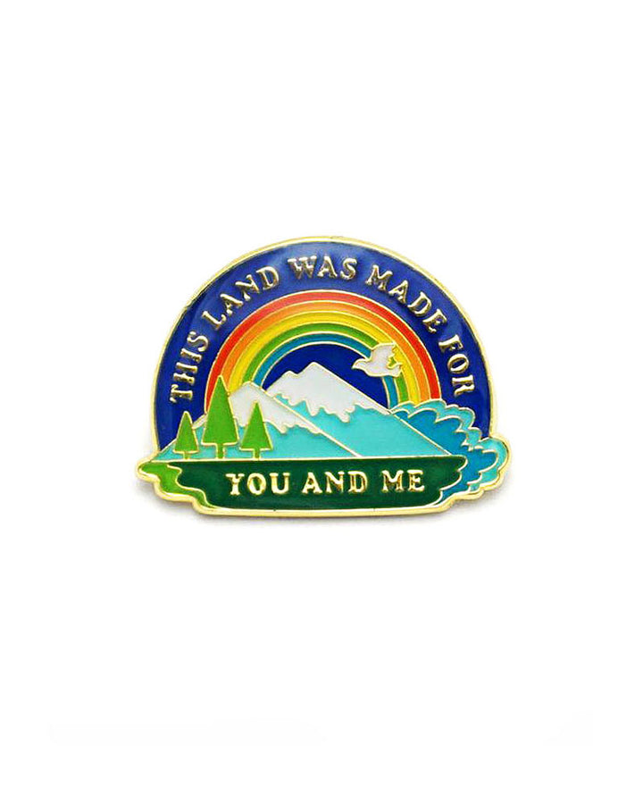 This Land Is Your Land Pin-Lucky Horse Press-Strange Ways