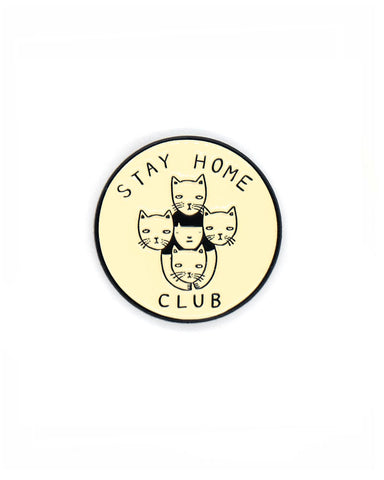 Stay Home Club Cat Logo Pin (Limited Edition)