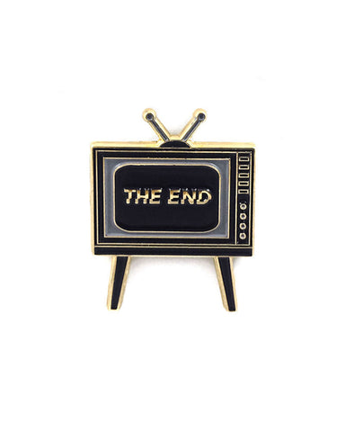 The End TV Set Pin