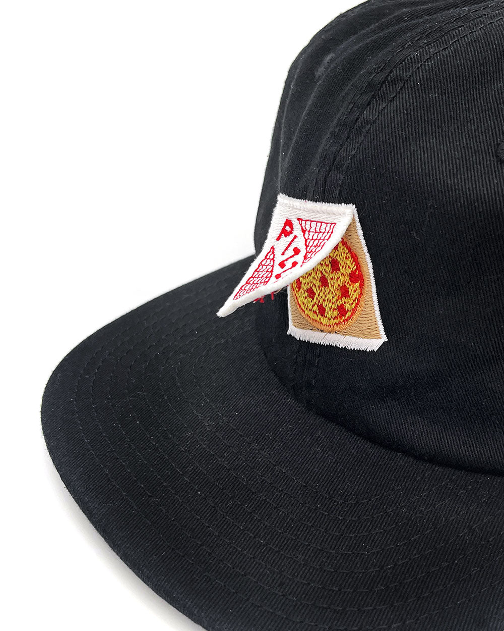 The Whole Pizza Dad Hat - Black (Liftable Design!)-Crewel and Unusual-Strange Ways