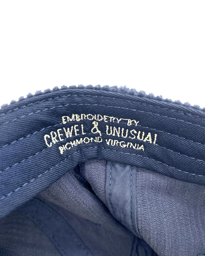 The Whole Pizza Corduroy Hat - Blue (Liftable Design!)-Crewel and Unusual-Strange Ways