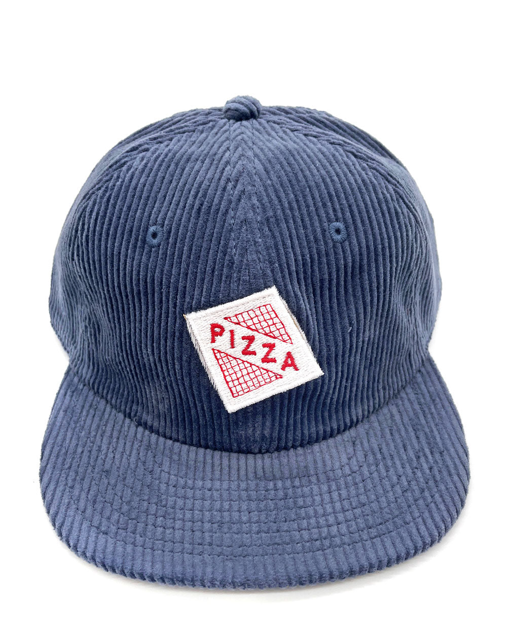 The Whole Pizza Corduroy Hat - Blue (Liftable Design!)-Crewel and Unusual-Strange Ways