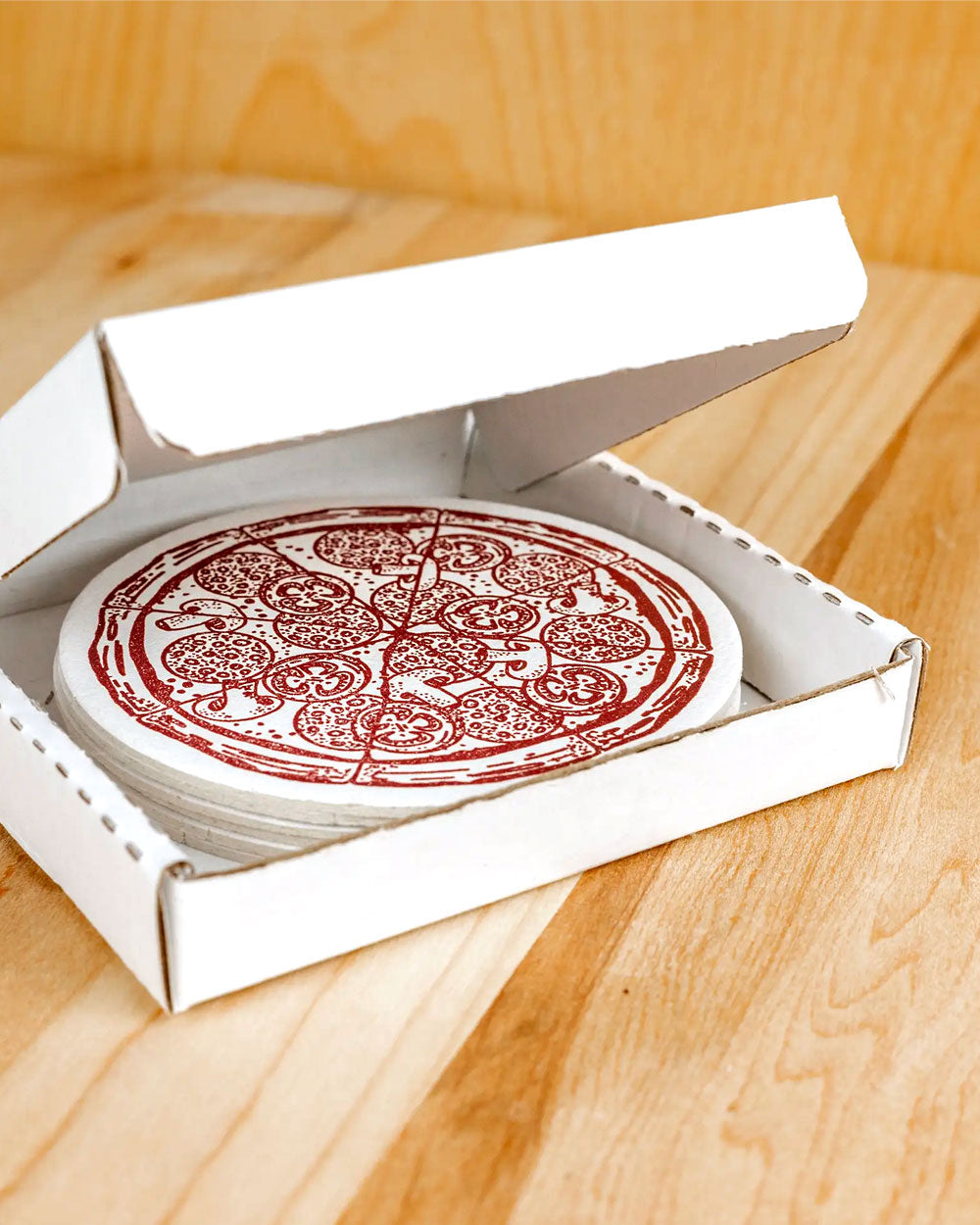 Pizza Drink Coasters (Pack of 6)