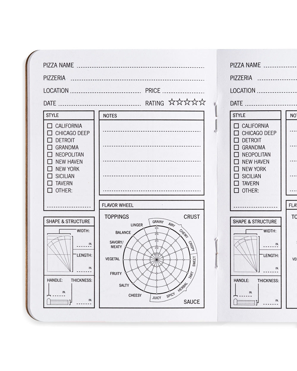 Pizza-Tasting Pocket-Sized Journal