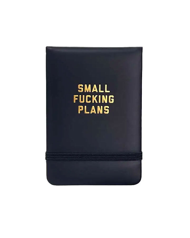 Small Fucking Plans Pocket Journal-Golden Gems-Strange Ways