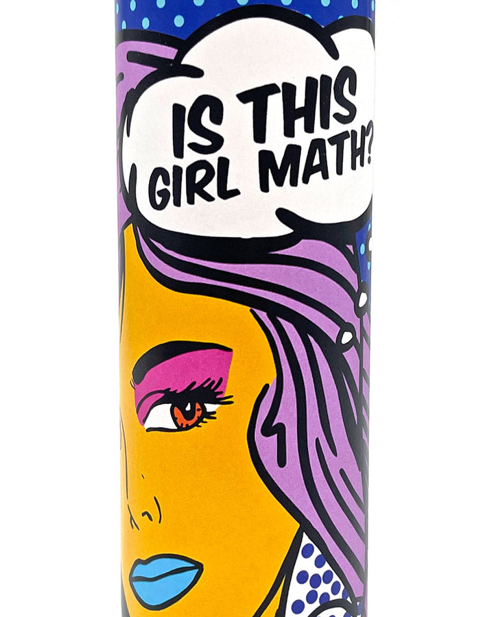 Is This Girl Math? Pop Art Prayer Candle (Unscented)-BOBBYK-Strange Ways