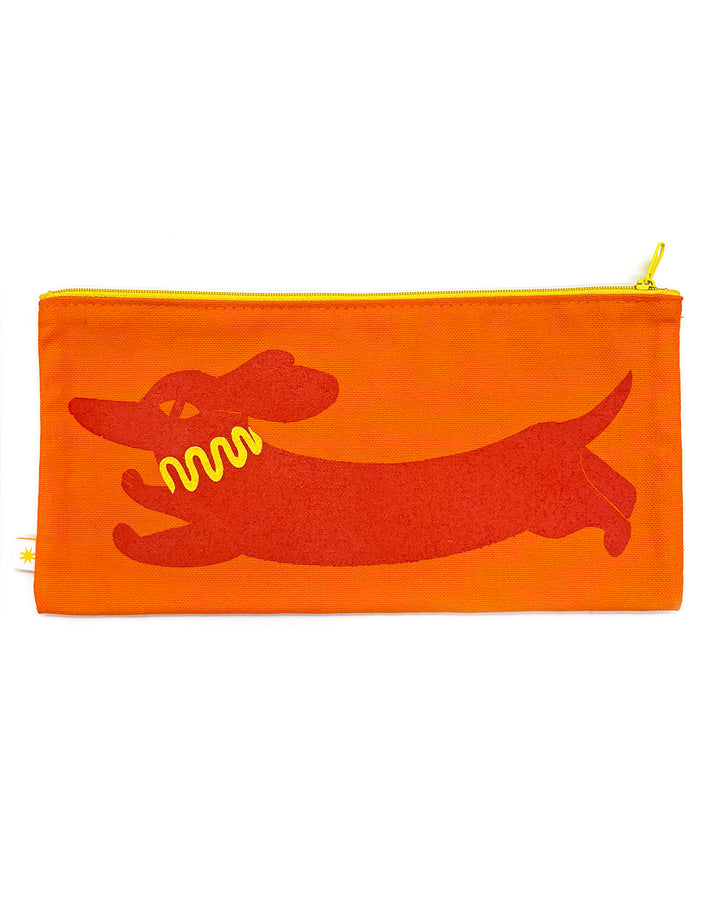 Hot Dog / Dachshund Dog Travel Pouch-Pier Six Press-Strange Ways