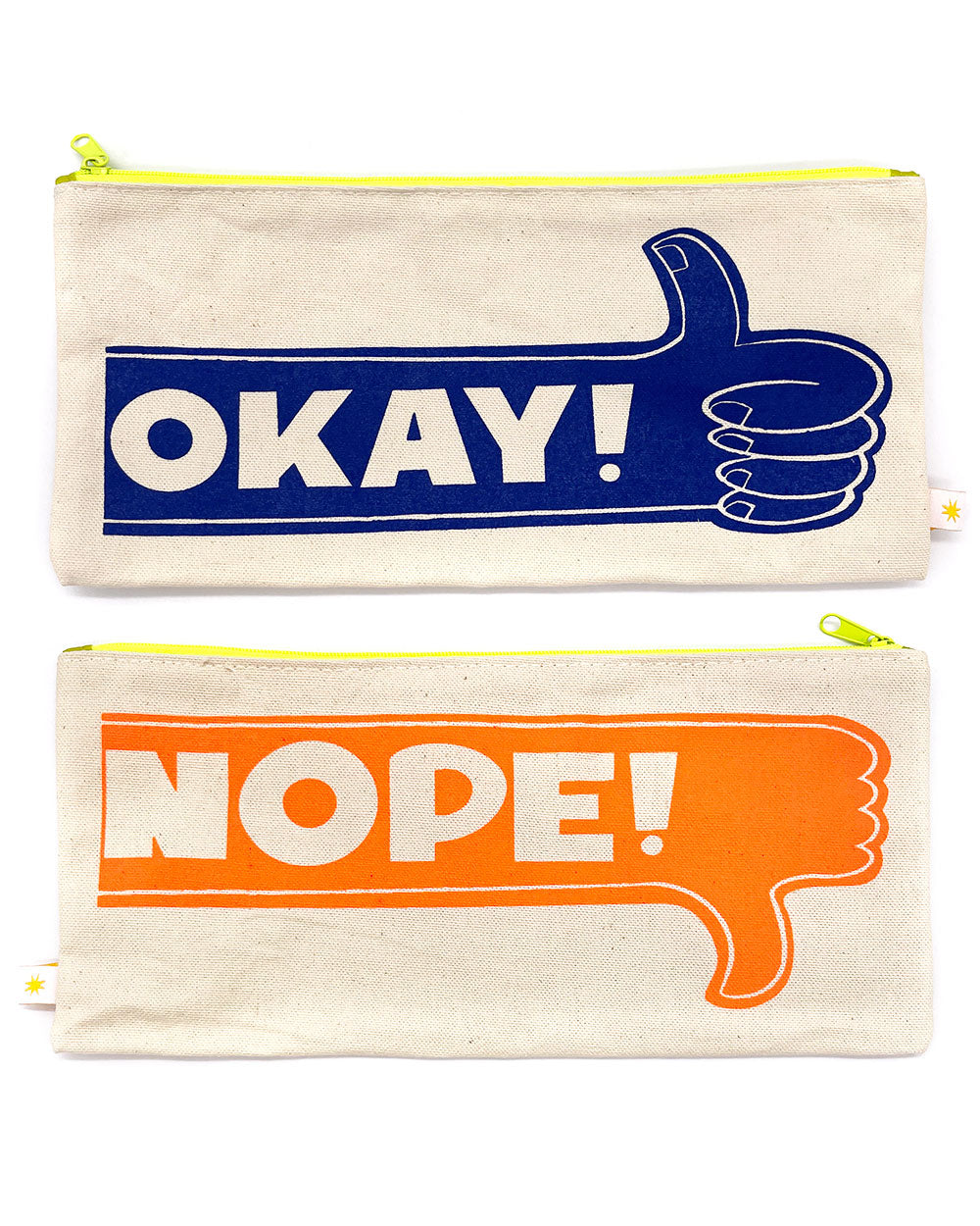 Okay! / Nope! Travel Pouch-Pier Six Press-Strange Ways