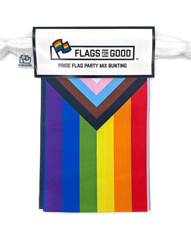 Pride Party Mixed Flag Bunting (18ft Long)