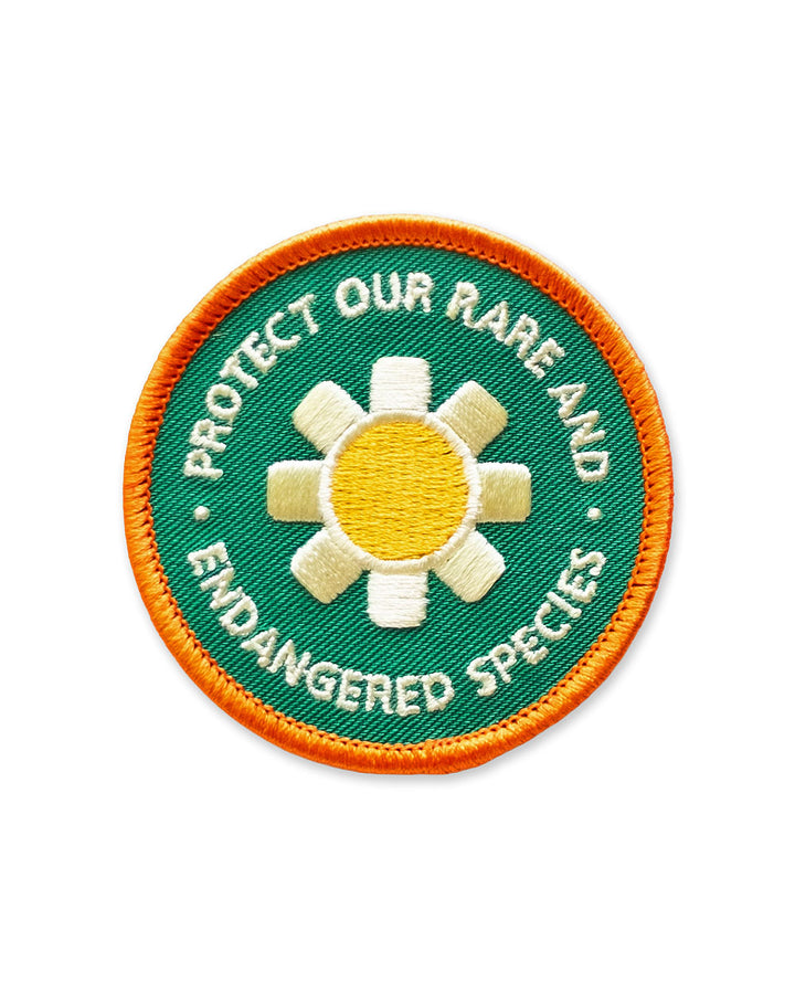 Protect Our Rare And Endangered Species Patch-Union Made-Strange Ways