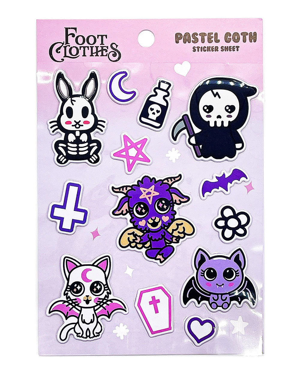 Pastel Goth Puffy Stickers Sheet-Marika Paz-Strange Ways