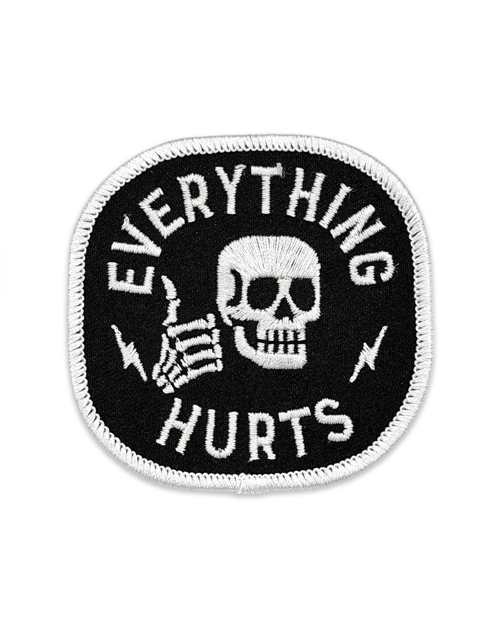 Everything Hurts Skull Patch-Squatchy-Strange Ways