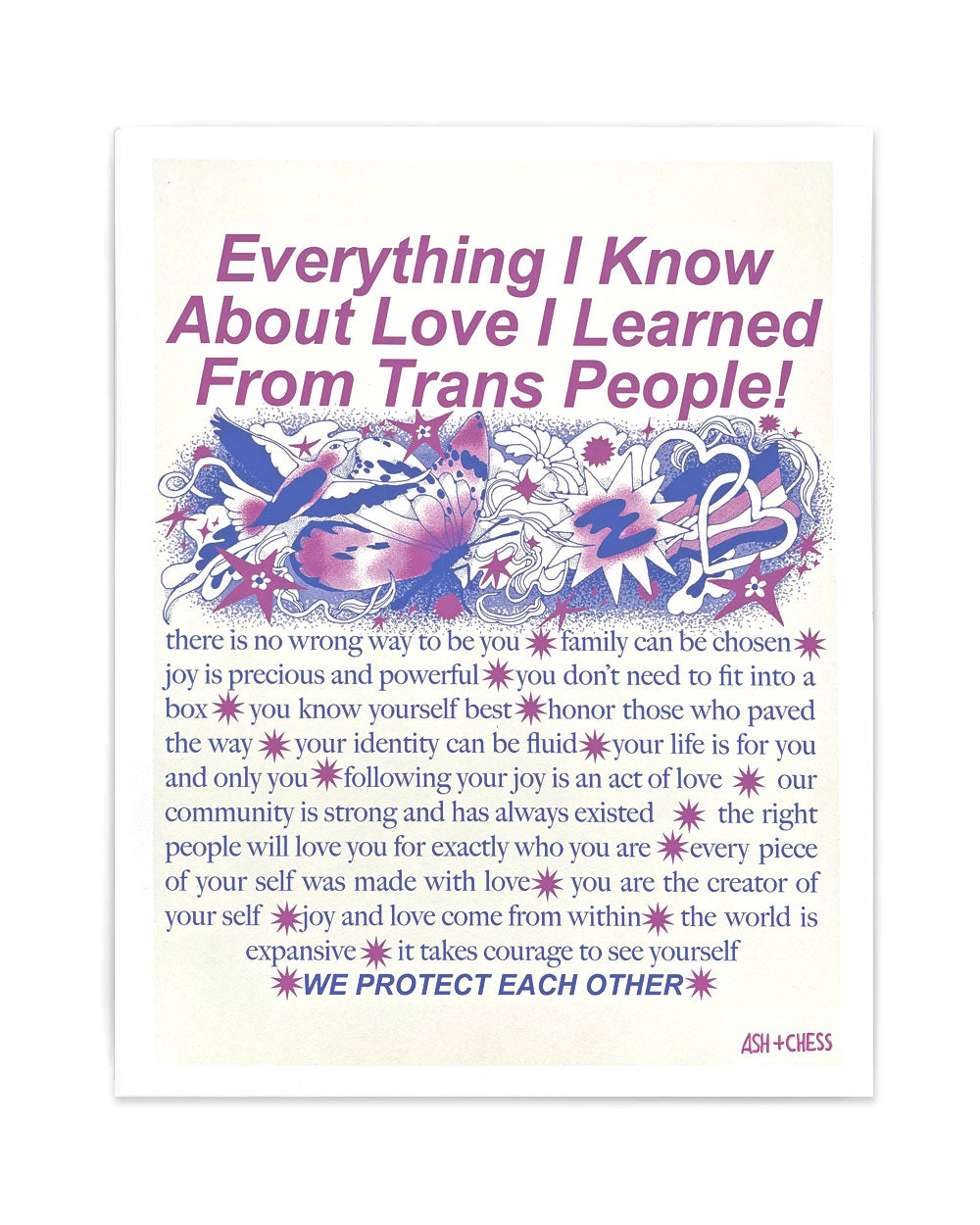 Everything I Know Art Print (11" x 14")-Ash + Chess-Strange Ways