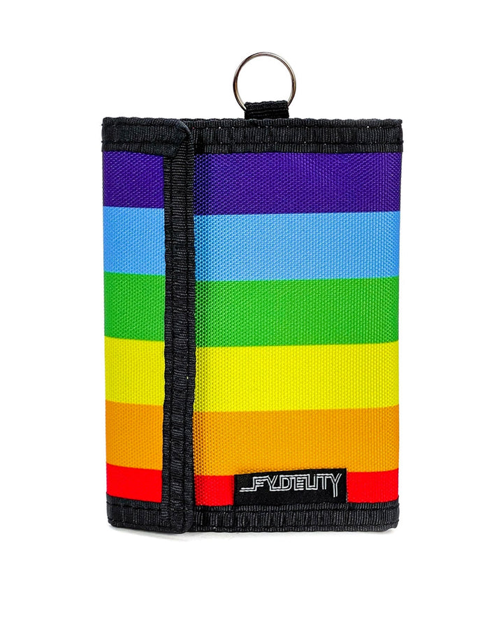 Rainbow Stripe Bi-Fold Wallet-Fydelity-Strange Ways