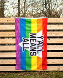 Y'All Means All Rainbow Flag (3' x 5')-Flags For Good-Strange Ways