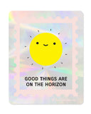 Good Things On The Horizon Rainbow Suncatcher Window Decal-ILootPaperie-Strange Ways